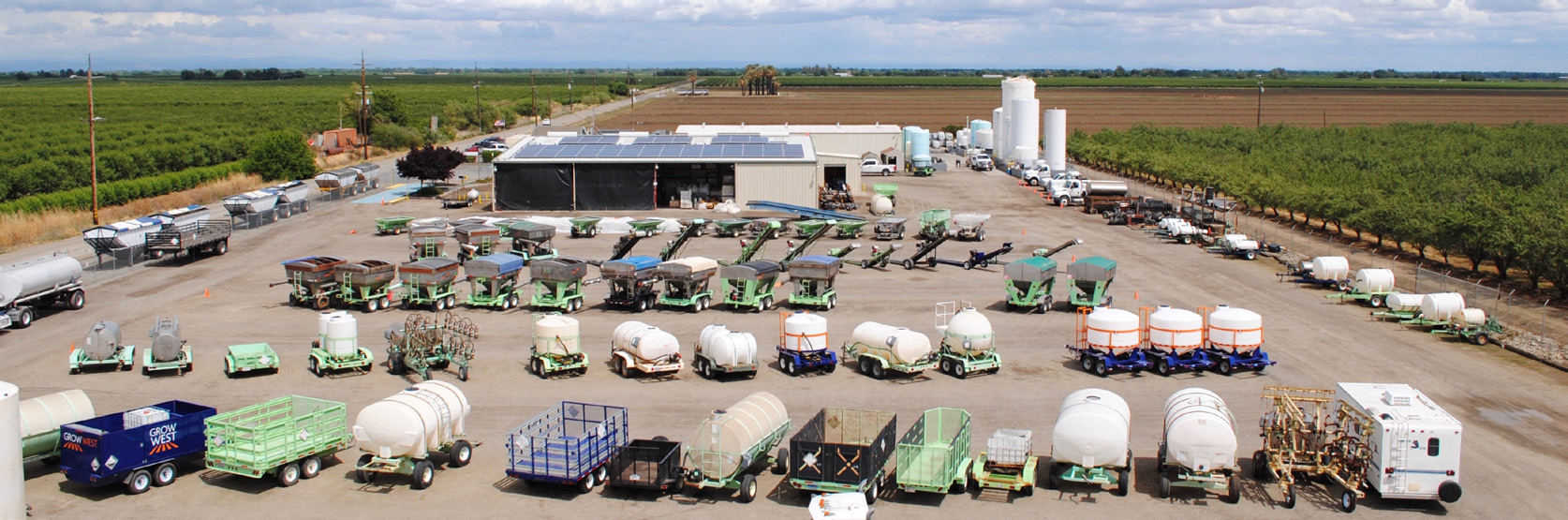 grow west arial view
