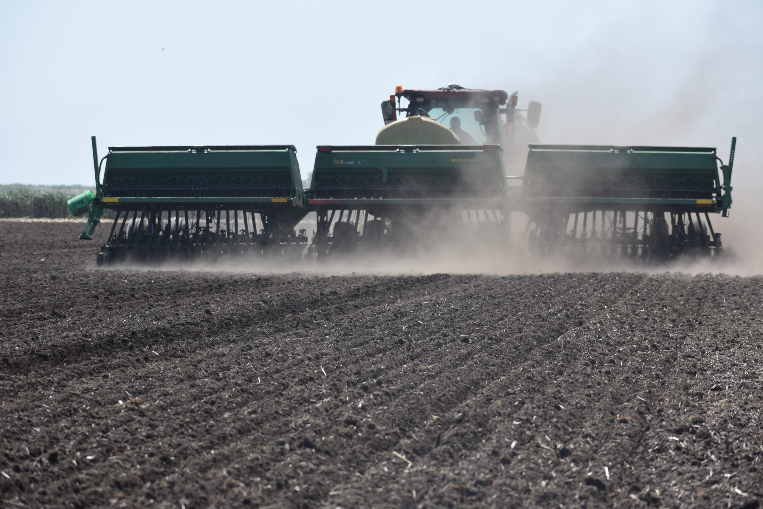 tractor dirt field